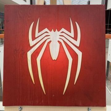 Картина на досках Spider Man Logo (50x50 см)