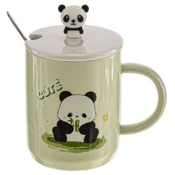 GAEM Кружка с крышкой и ложкой, 250 мл, L7,9 W7,9 H10 см