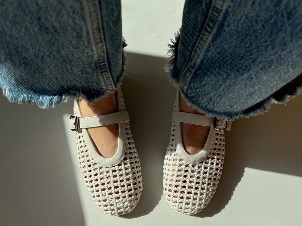 Балетки из натуральной кожи LAURA