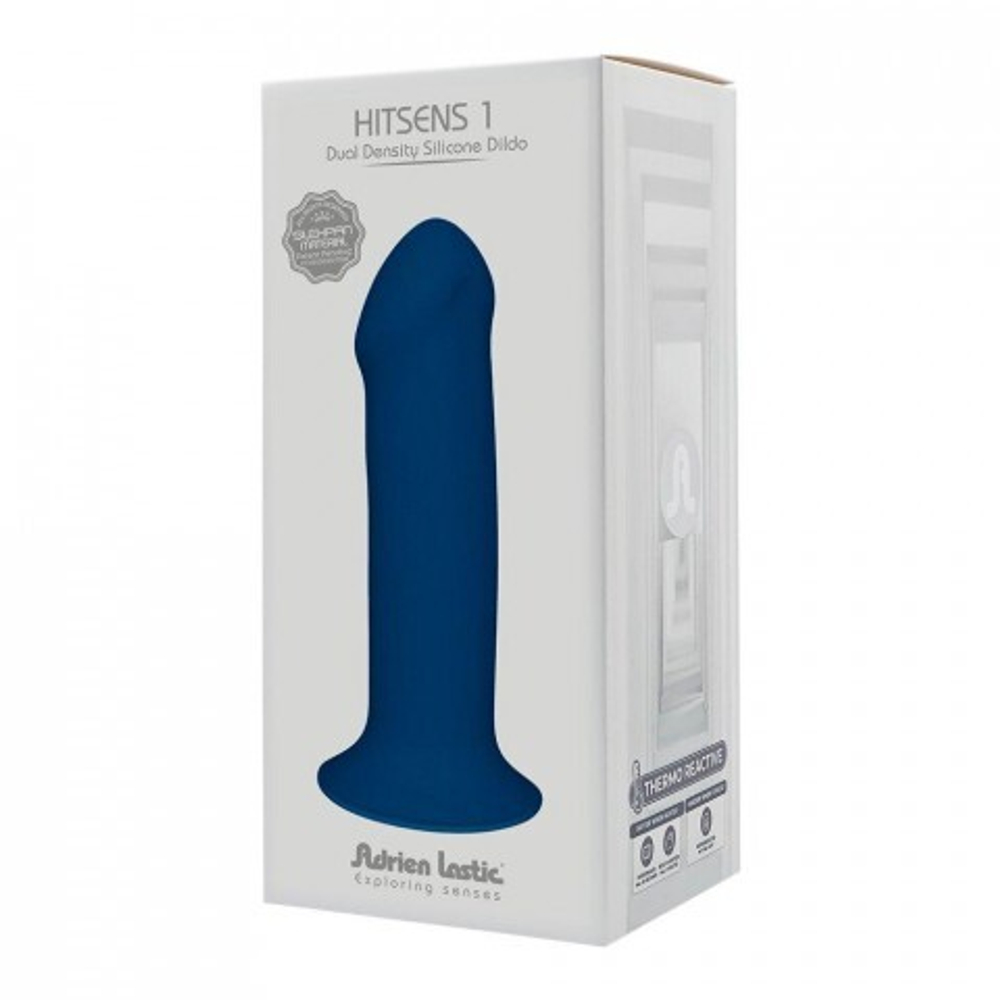 Фаллоимитатор Adrien Lastic Hitsens 1 синий (17,7×4,5 см)