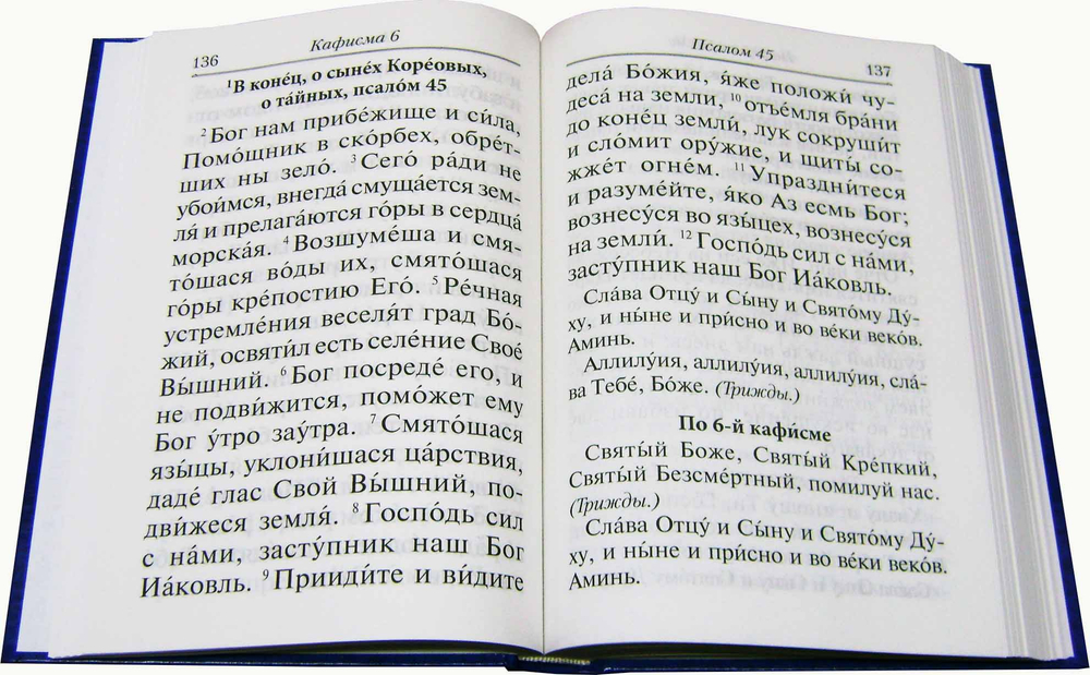 Псалтирь с молитвами о живых и усопших (крупный шрифт)