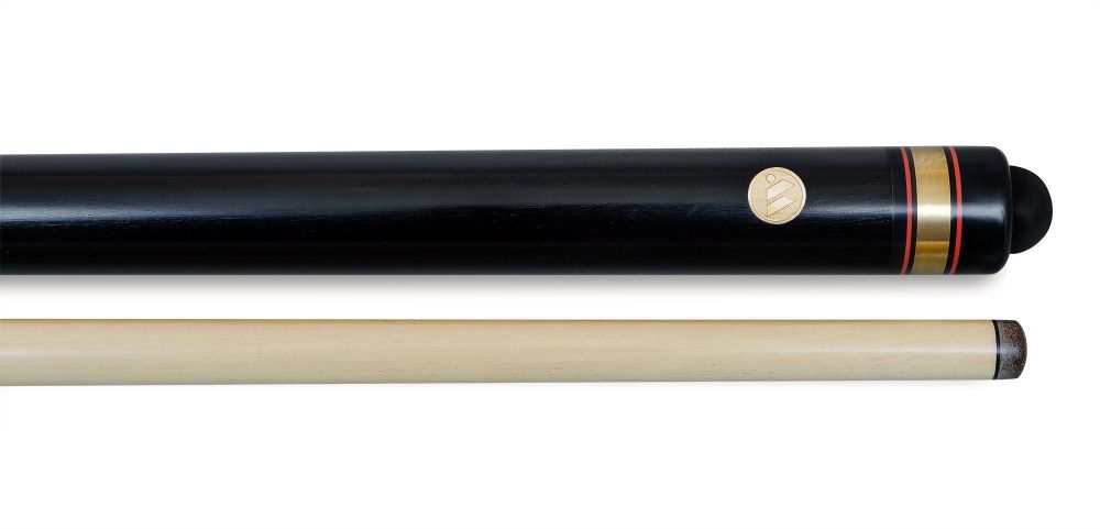 Кий для русского бильярда 2-pc "Шахматы" (черный граб, падук, термограб)