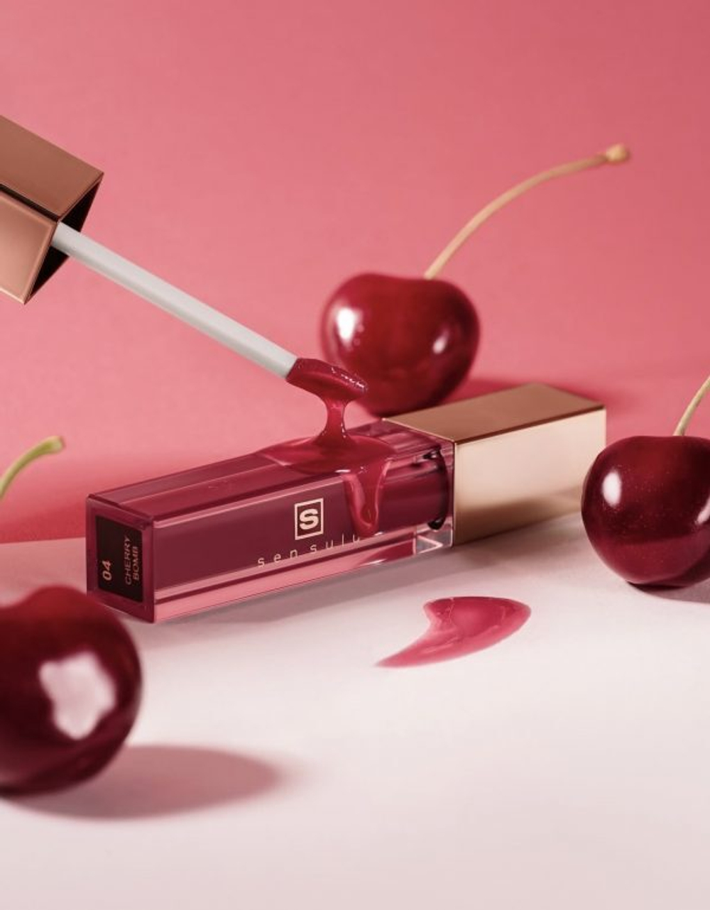 Блеск для губ SenSulu Lip Gloss 04 Cherry Bomb
