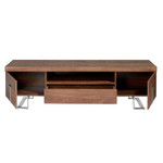 Тумба под ТВ MF2103TV /3222 из ореха и хромированной стали