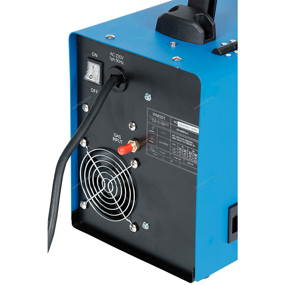 NORDBERG (WMI201) Аппарат сварочный инверторный MIG+MMA, 220В