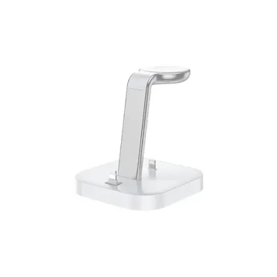 Док-станция Hoco CW43 Graceful 3 в 1 для AirPods/iPhone/Apple Watch (белый)
