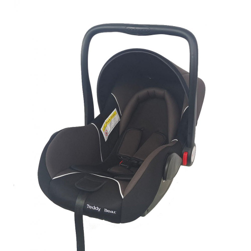 Автолюлька Teddy Bear 0-13кг с подушкой вкладышем (black/grey)
