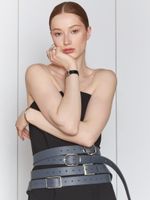 БАЗОВЫЙ РЕМЕНЬ С МЯТОЙ ПРЯЖКОЙ GRAPHITE