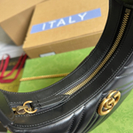 Gucci GG Marmont Half-Moon-Shaped Bag