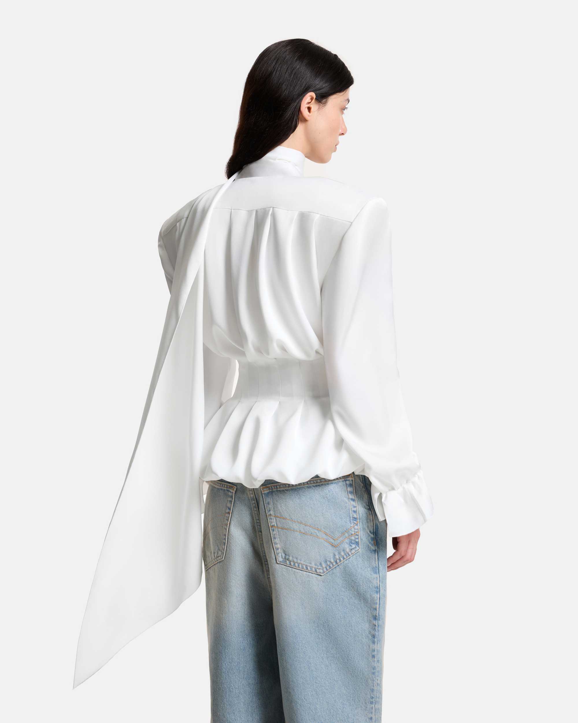 Блуза с лентами