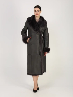 Дубленка зимняя натуральная длинная и теплая