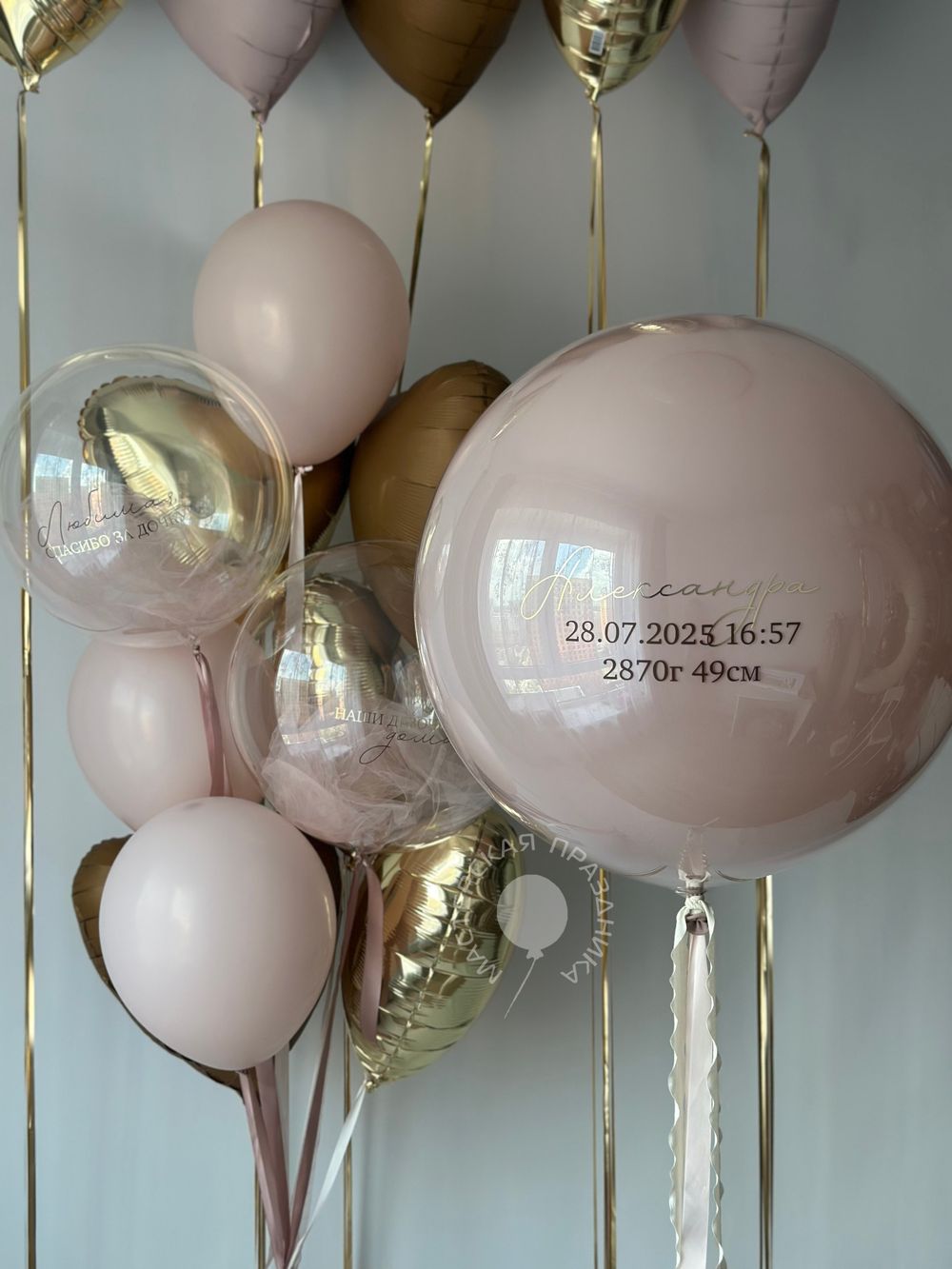 Воздушные шары на выписку для девочки №8766  Изображение8