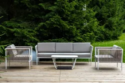 "Касабланка" лаунж-зона плетеная из роупа 5-местная, цвет бежевый