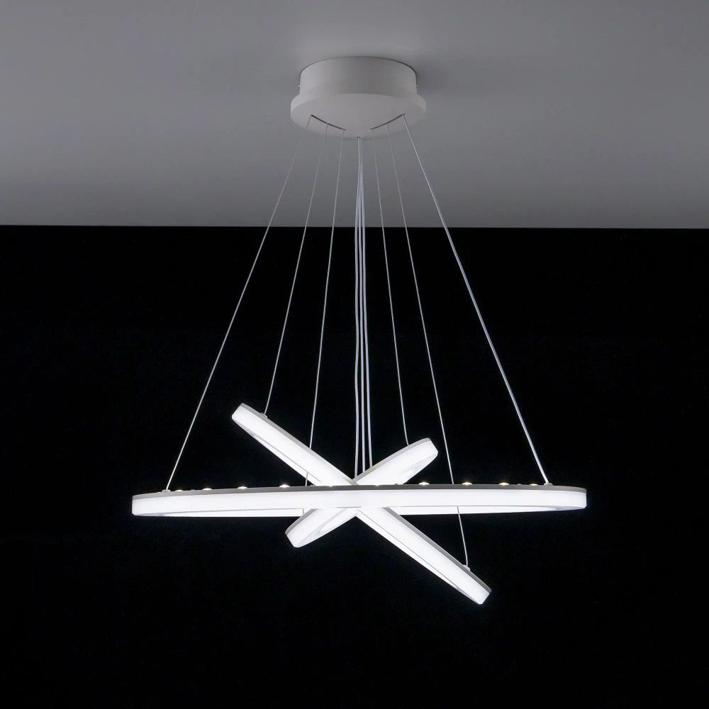 Citilux Электрон Смарт CL710A104S Умная люстра подвесная Белая