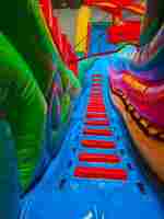 Коммерческий надувной батут-горка «Огненный дракон», 11*6*8,5 м