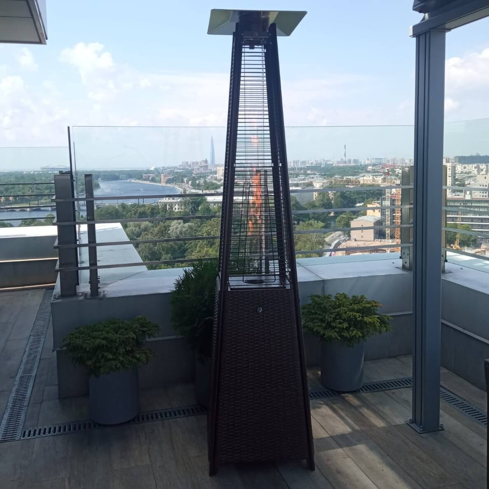 Уличный газовый обогреватель WWT 13I Rotang Brown + Чехол