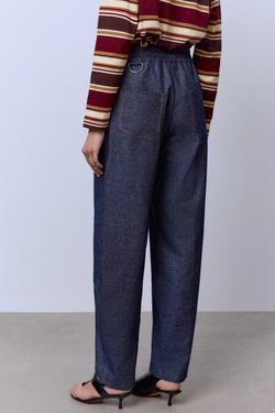 Брюки из шерстяного денима