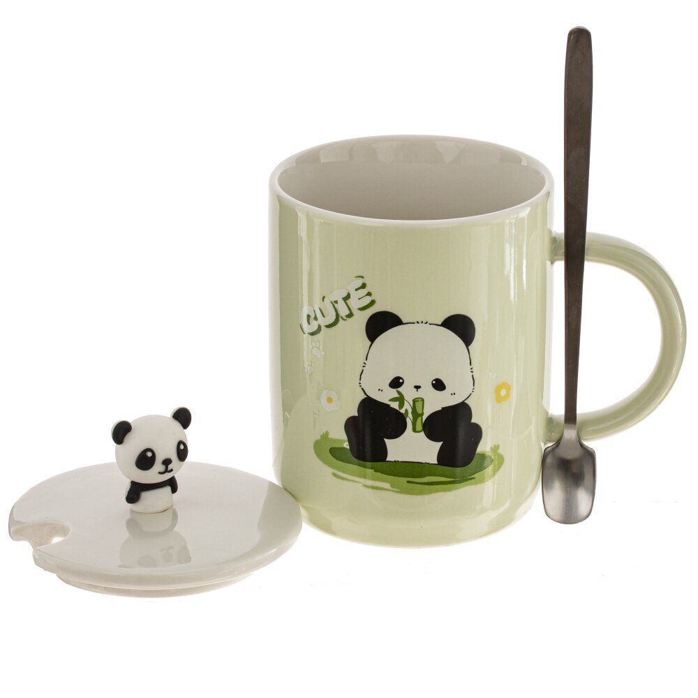 GAEM Кружка с крышкой и ложкой, 250 мл, L7,9 W7,9 H10 см