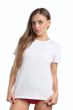 Женская футболка из хлопка (Размер: XL) (Цвет: розовый)