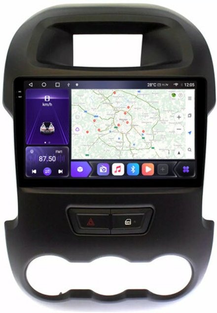Магнитола для Ford Ranger 2011-2015 - Carmedia OL-9204 QLed+2K, Android 12, ТОП процессор, CarPlay, SIM-слот