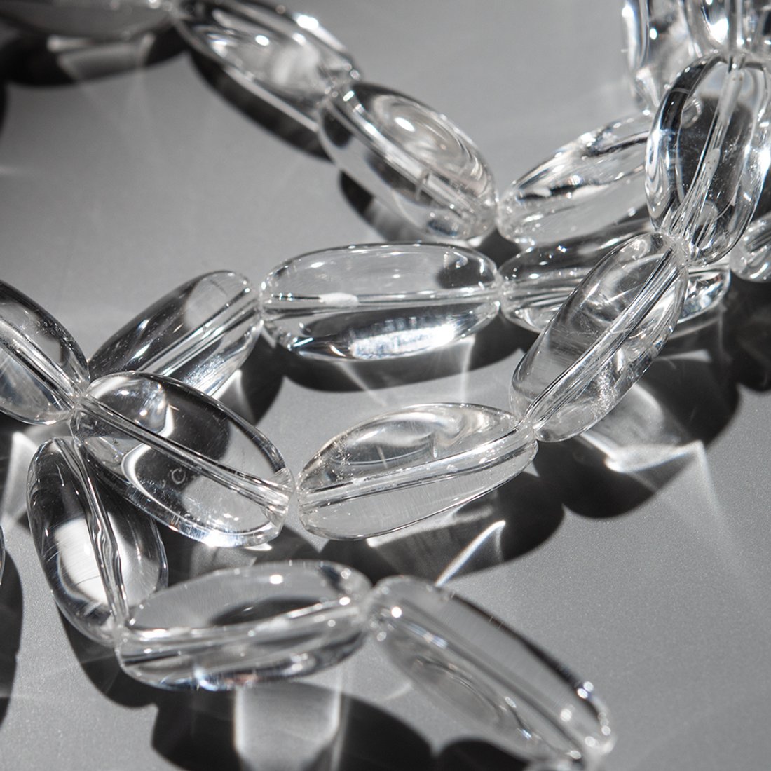 Горный хрусталь натуральный, льдинки, 18*9мм