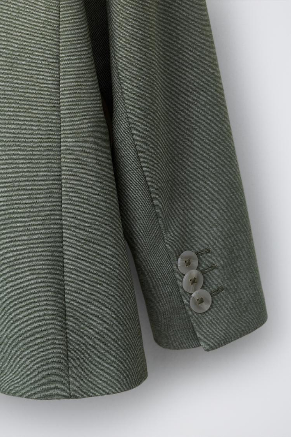 ZARA КОСТЮМНЫЙ БЛЕЙЗЕР, МЯГКИЙ ЗЕЛЕНЫЙ