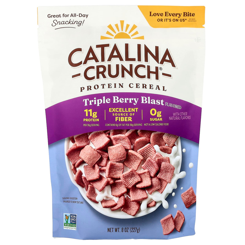 Catalina Crunch, Протеиновая каша, тройная ягода, 227 г (8 унций)