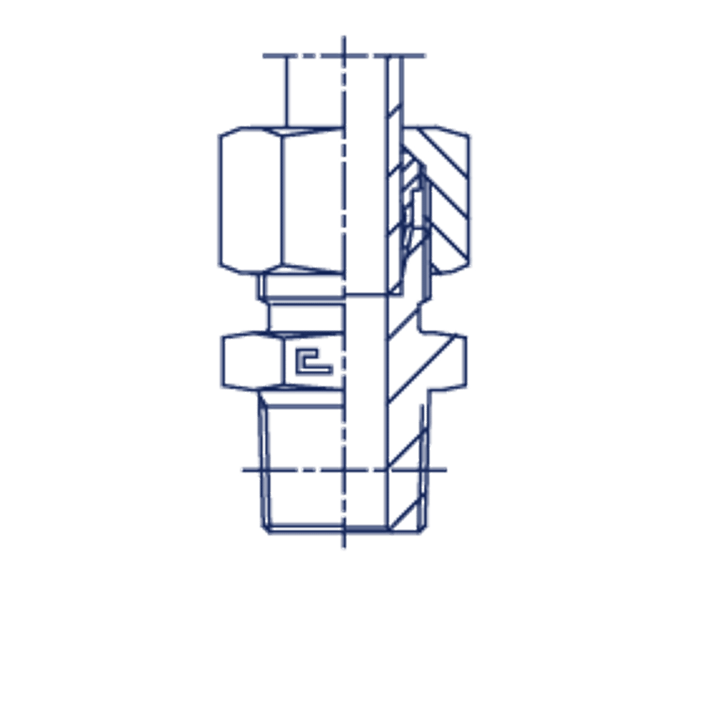 Штуцер FC DL06 NPT 1/8 (в сборе, B4, нерж.)