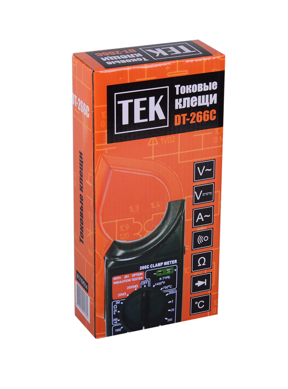 Токоизмерительные клещи DT266C (+измерение температуры)