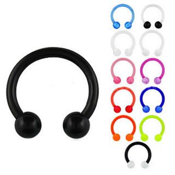 Циркуляр биофлекс 1,2 мм с шарами черный