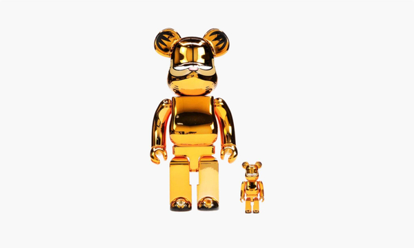 Bearbrick "Garfield 100% & 400% Set Gold Chrome Ver."