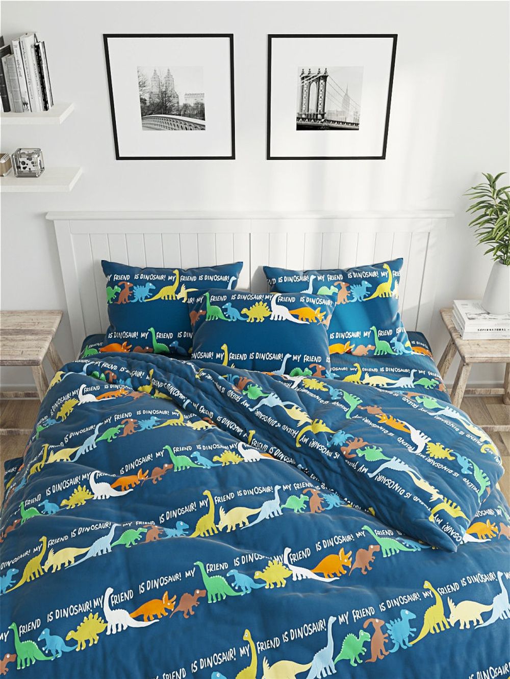 Наволочка комплект 2шт Сказка "Pangolin" 70х70 см, перкаль