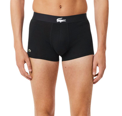 Мужские спортивные боксеры Lacoste Stretch Cotton 3P - black/black/black