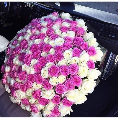 Букет из микс 151 розы ( 70 см )