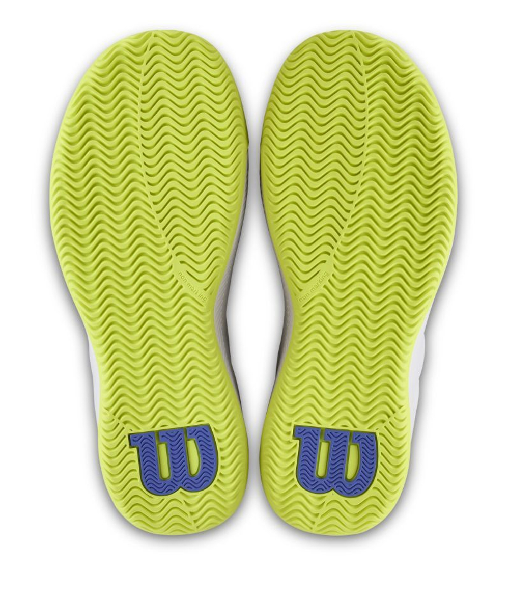 Женские теннисные кроссовки Wilson Intrigue Lite - white/amparo blue/safety yellow