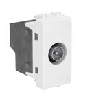 Розетка TV оконечная модульная, "Avanti", "Белое облако", 1 модуль