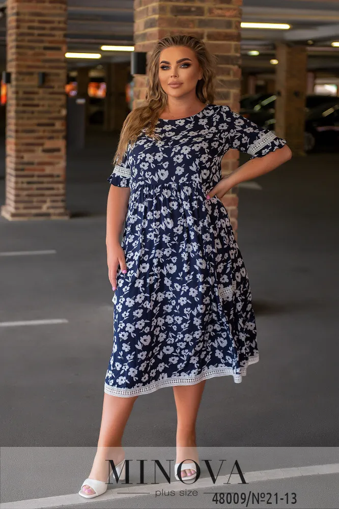 Платье 21-13-Синий Minova