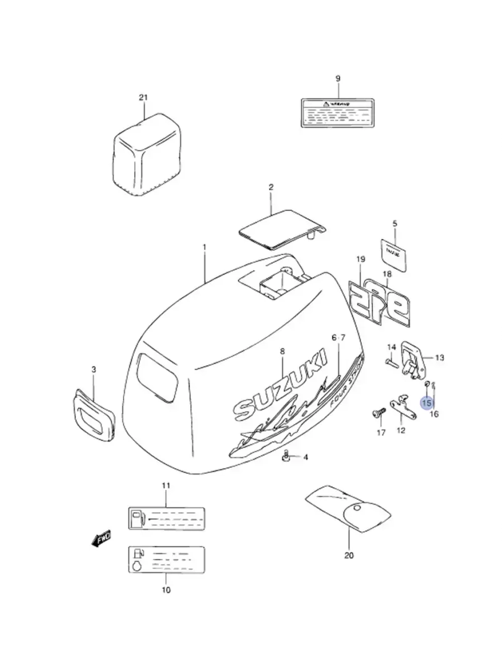 Шайба для лодочных моторов 09161-04012-000
