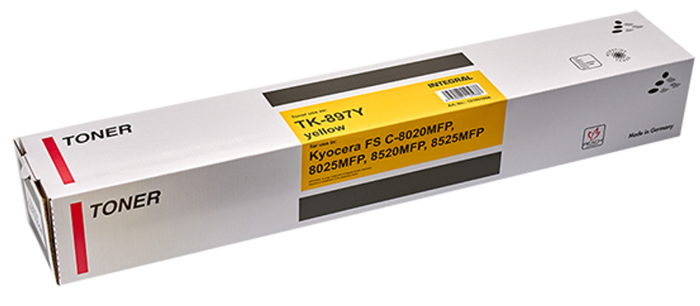 Тонер-картридж  Integral TK-895Y Chip