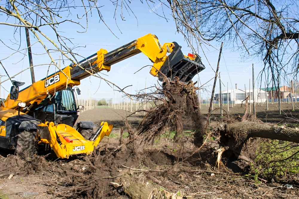 Корчеватель деревьев для телескопического погрузчика
