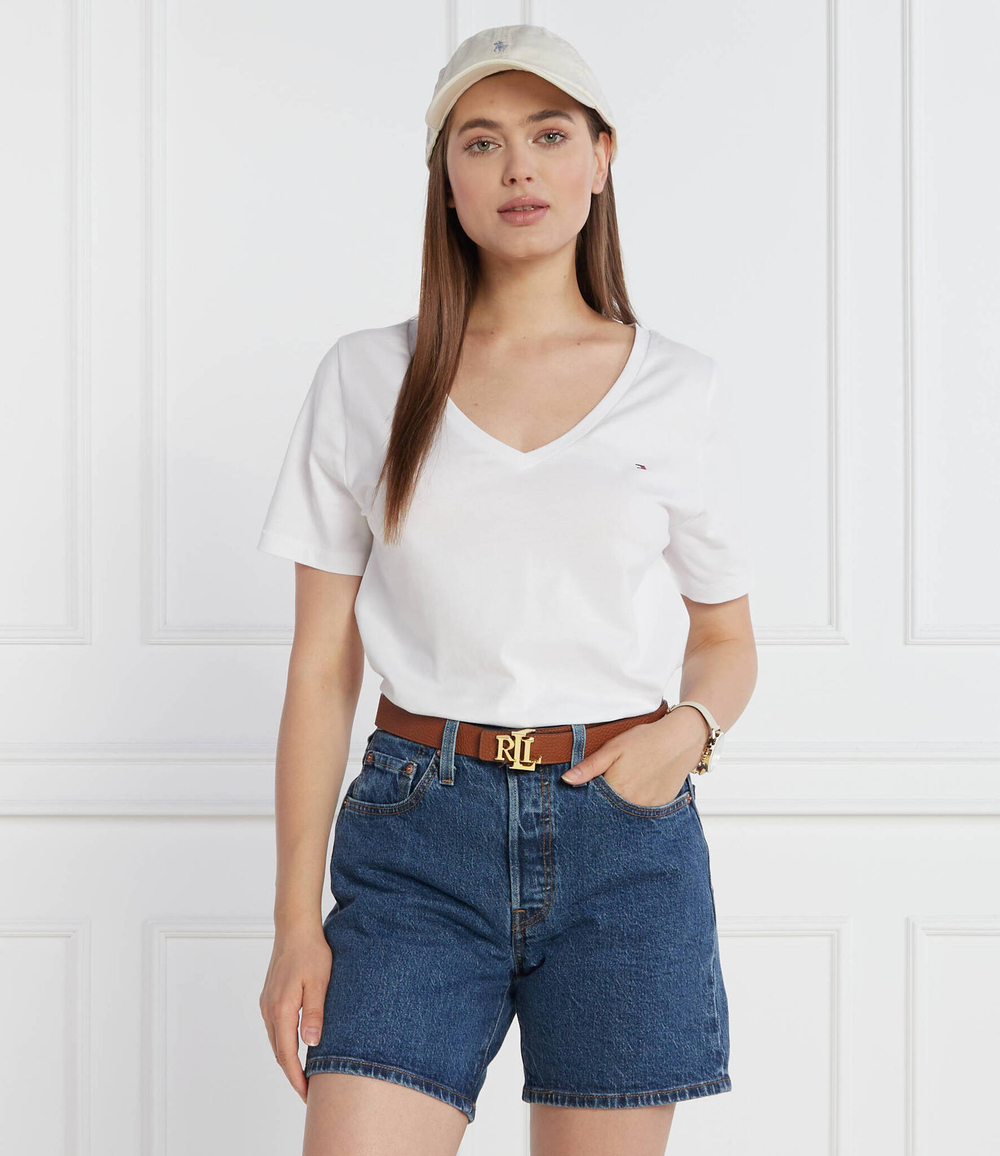 Футболка MODERN REGULAR V-NK SS Tommy Hilfiger - белый(WW0WW39781)