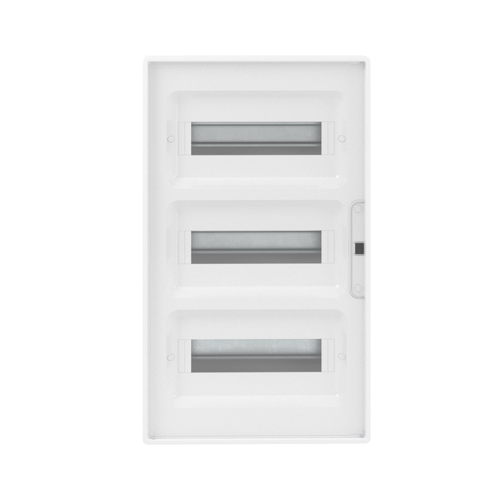 Щиток 36 мод встраиваемый для полых стен FRAME, белый, с прозрачной дверцей, с 4 шинами PEN (2шт на 8 отв. и 2шт на 10 отв.)