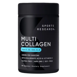 Sports Research Collagen 90 капсул, Мульти Коллагеновый комплекс