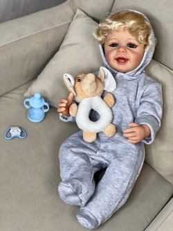 Кукла Реборн виниловая 55см в пакете (FA-012FVA)