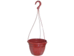 Кашпо НИКА 20см 3л с подвесом и поддоном (терракот)