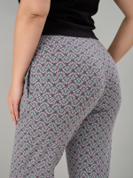 Бриджи Дв-202/кофе-цветочныйорнамент