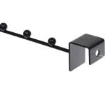 Вешалка металлическая надверная «ФАРГО», цвет черный, 27*6.1*3.6см (лейбл)