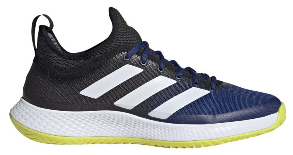 Мужские кроссовки теннисные Adidas Defiant Generation M - victory blue/cloud white/acid yellow