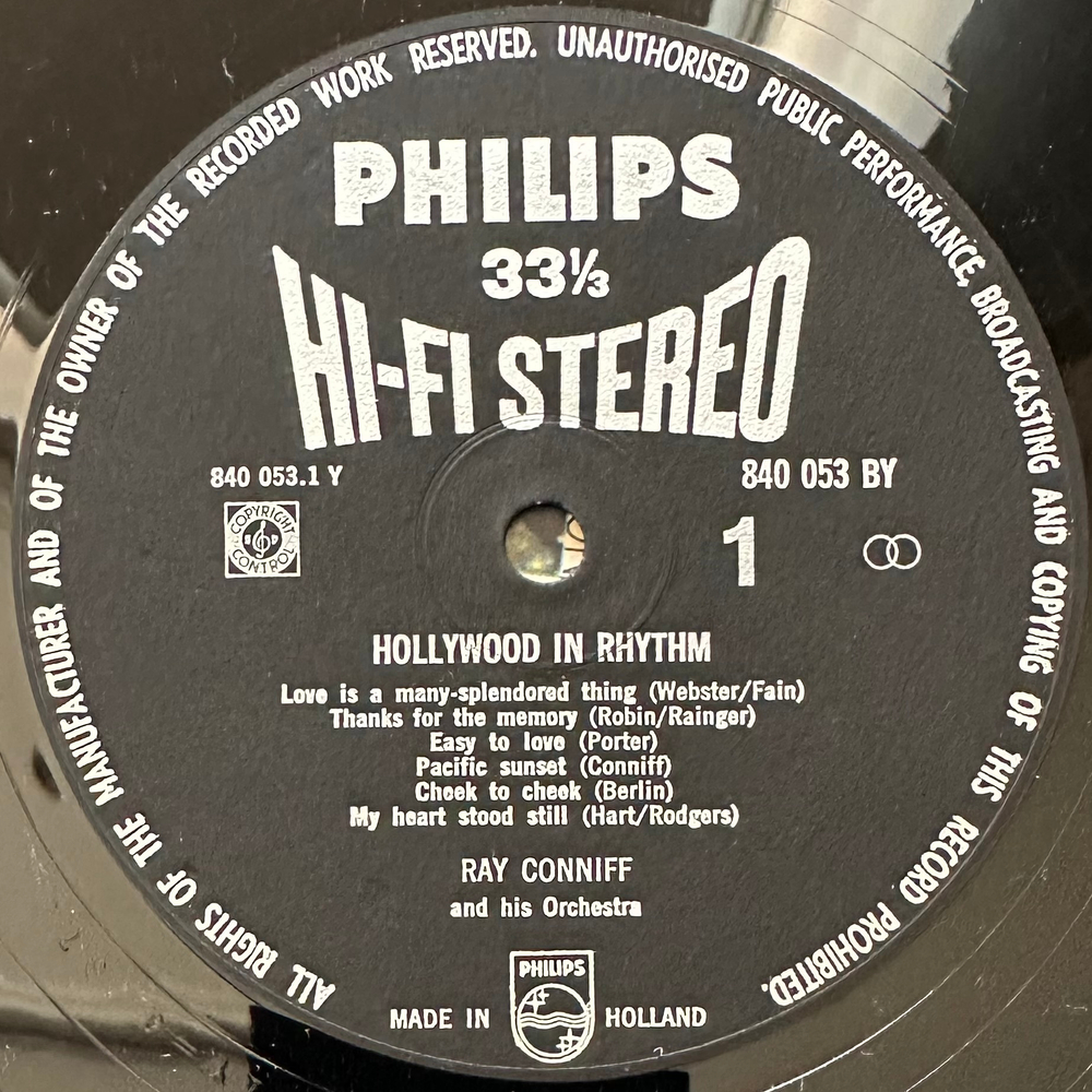 Ray Conniff And His Orchestra - Hollywood In Rhythm (Голландия)