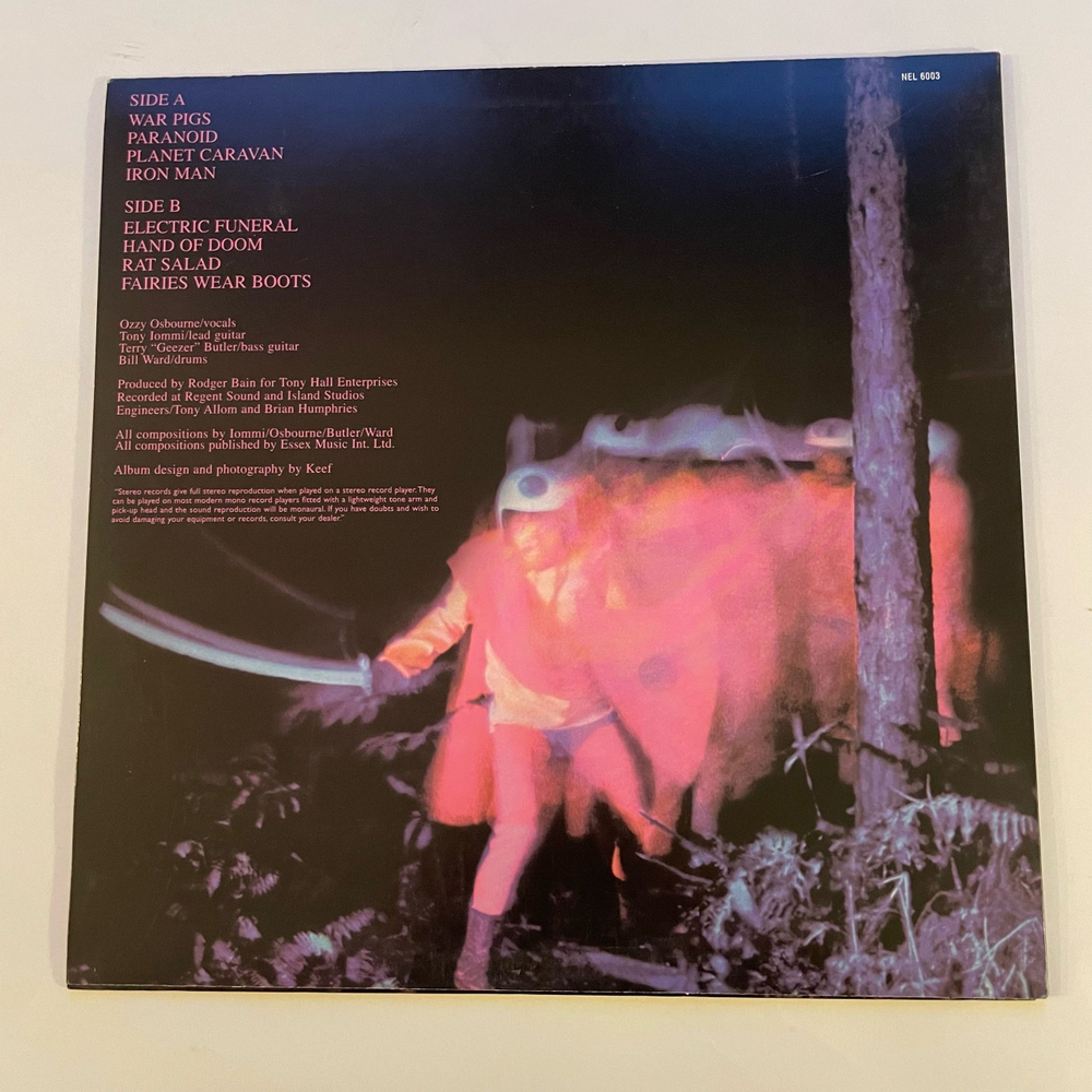 Винтажная виниловая пластинка LP Black Sabbath Paranoid (Европейский Союз 2010)